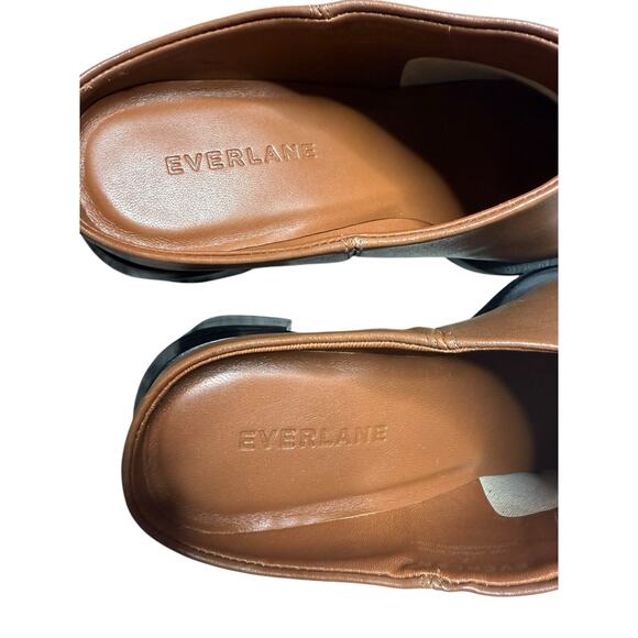 NWOB Everlane Outlaw Mule Women 7 Brown Leather Slip On Block Heel Quiet Luxury - Picture 8 of 9